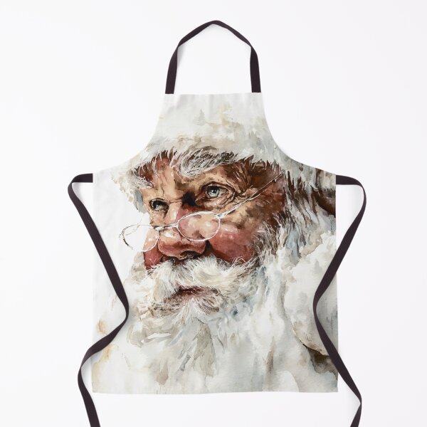 Item preview, Hyper-Realistic Watercolor Santa Claus Portrait - Detailed Christmas Art designed and sold by Moss and Moon Studio.