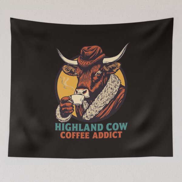 Item preview, Highland Cow Coffee Lover designed and sold by HaarlemPinupParadise.
