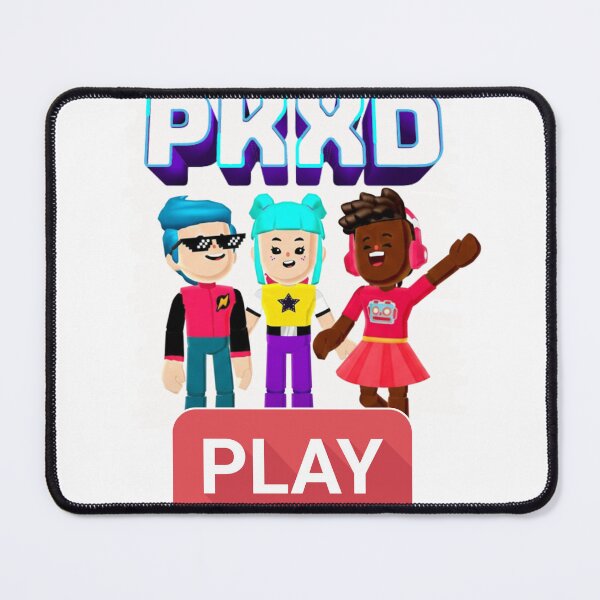 Item preview, PKXD Cute Gamer Trio – Play Button Cartoon Design designed and sold by Ynteen.