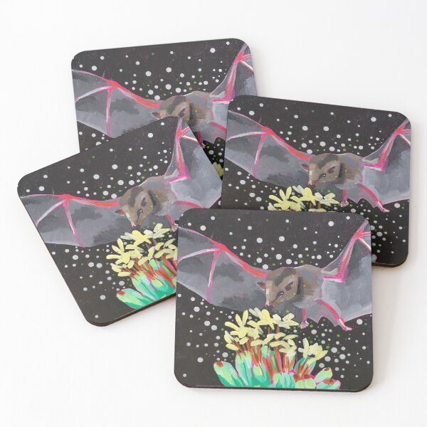 Item preview, Bat and flowers designed and sold by MarlaMorrisonArt.