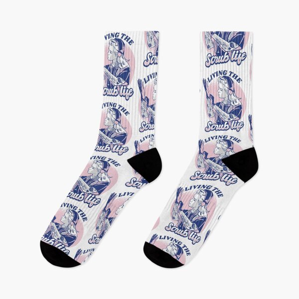 Item preview, Living the Scrub Life Nurse Tattoo Style Design designed and sold by JRRTs.