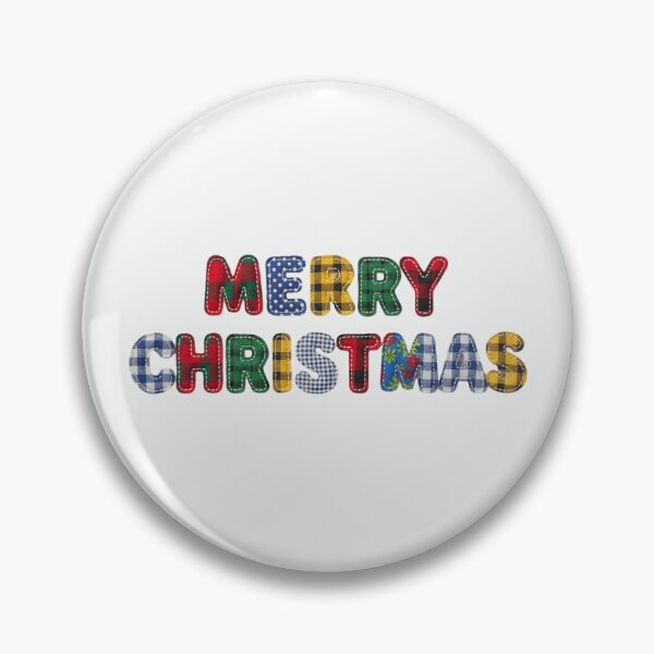 Item preview, Patchwork “Merry Christmas” — Plaid & Patterned Letters designed and sold by UniqueArtsOnly.
