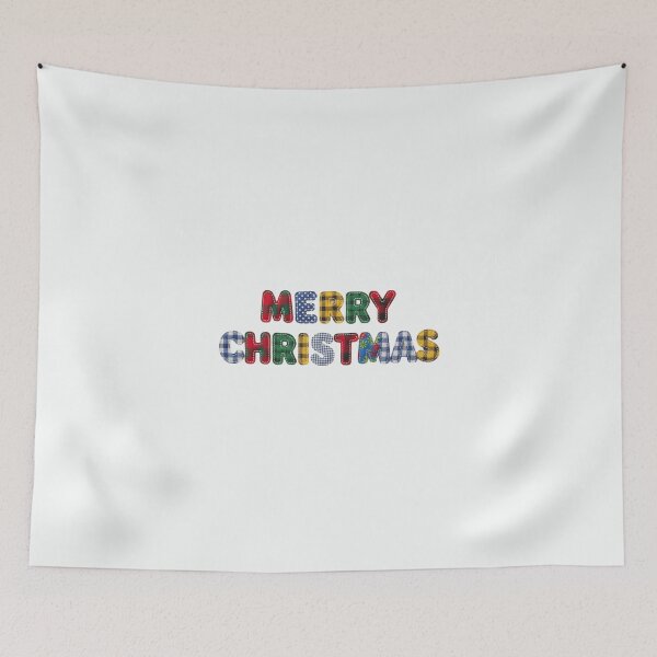 Item preview, Patchwork “Merry Christmas” — Plaid & Patterned Letters designed and sold by UniqueArtsOnly.