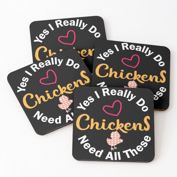 Item preview, Funny Chicken Quote – "Yes I Really Do Need All These Chickens" – Poultry Lover Gift Idea designed and sold by karibov.