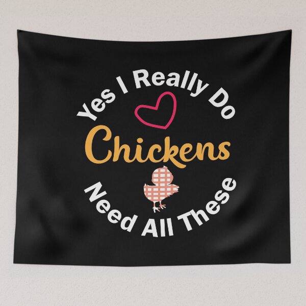 Item preview, Funny Chicken Quote – "Yes I Really Do Need All These Chickens" – Poultry Lover Gift Idea designed and sold by karibov.