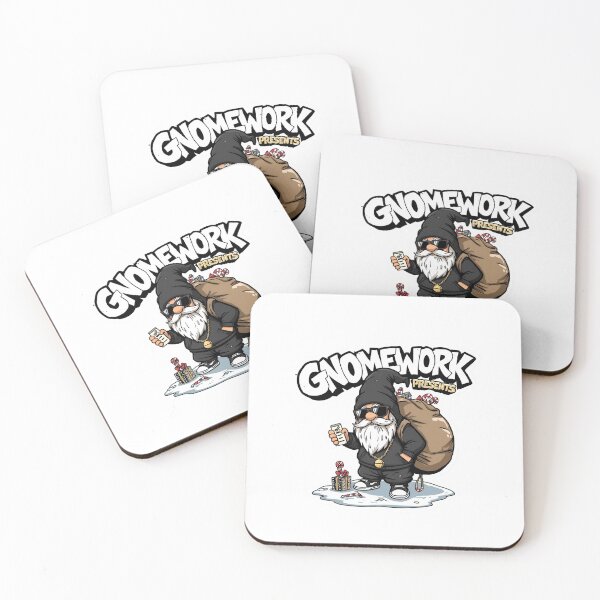 Item preview, Gnomework Delivery – Streetwise Gift Runner Christmas Art designed and sold by MiszungART.