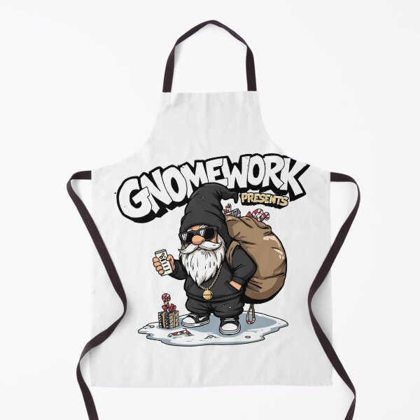 Item preview, Gnomework Delivery – Streetwise Gift Runner Christmas Art designed and sold by MiszungART.