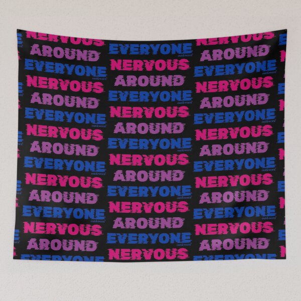 Item preview, Nervous Around Everyone - Bisexual Design designed and sold by outandworn.