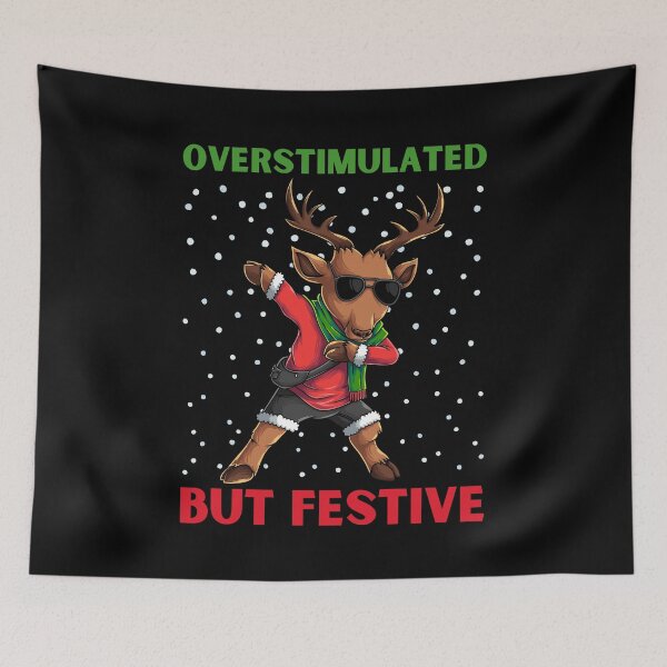 Item preview, Deer dabbing dance overstimulated but festive christmas designed and sold by Grace-Cop.