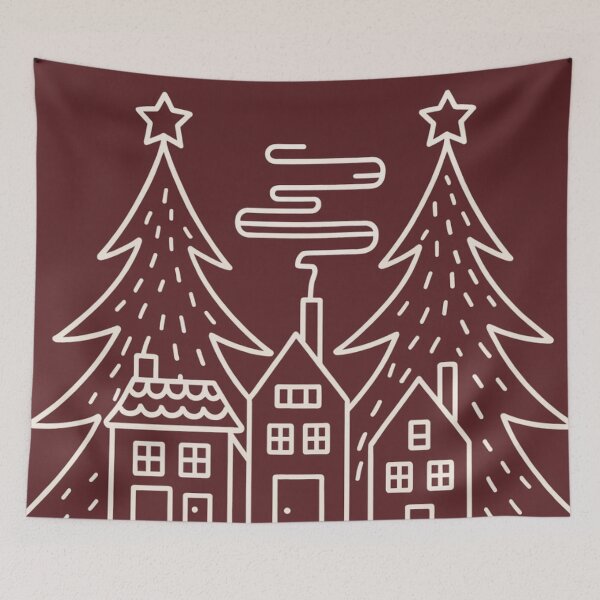 Item preview, Scandinavian Winter Village No. 2 – Winter Cottage Series. designed and sold by SaraSumi.