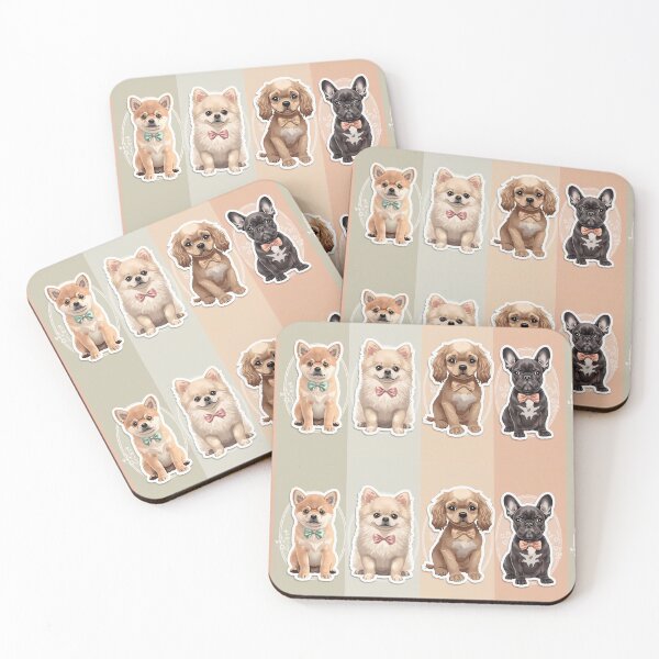 Item preview, Comfort Paws – PawivaNest Quartet | Emotional Warmth Aesthetic Dog Art designed and sold by ArtivaNest.