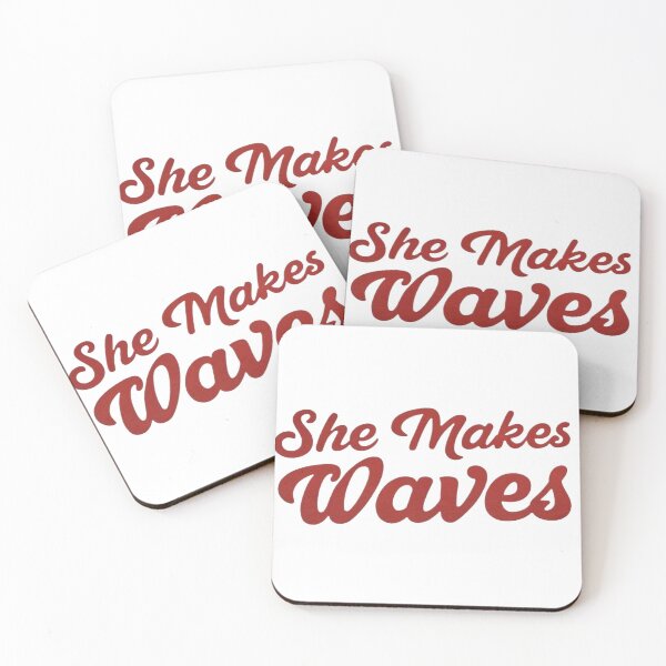 Item preview, ​Aesthetic Groovy Girl Power | She Makes Waves. ​Vintage Script. designed and sold by ZyVoAli.