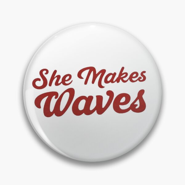 Item preview, ​Aesthetic Groovy Girl Power | She Makes Waves. ​Vintage Script. designed and sold by ZyVoAli.