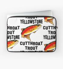 Yellowstone Cutthroat Trout Fish Fishing Fly Sports Sportman Rocky Mountain Man Cave Fisherman Dad Father Gift Ideas Char Laptop Sleeve