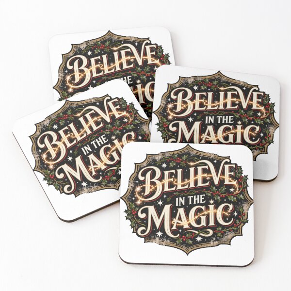Item preview, Believe In The Magic Vintage Christmas designed and sold by Dxvect.