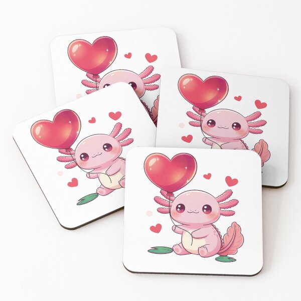 Item preview, Cute Axolotl Couple Style Valentine Illustration (2) designed and sold by GrumpySableye.