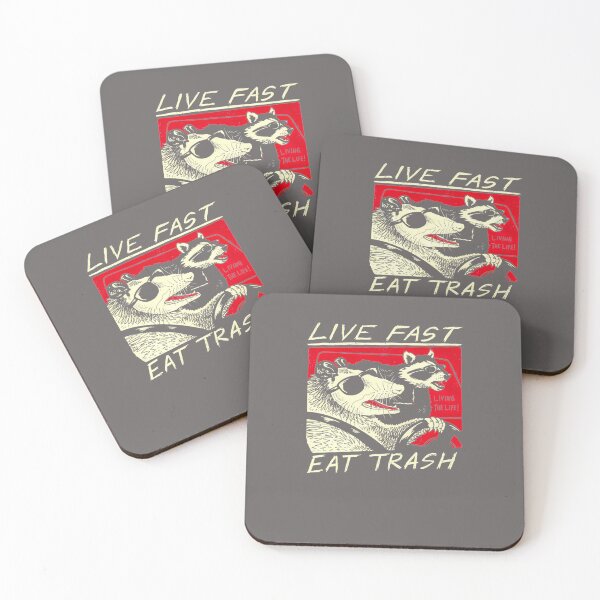 Artikelvorschau, LIVE-FAST-EAT-TRASH-T-SHIRT entworfen und verkauft von SvenHinkerohe.
