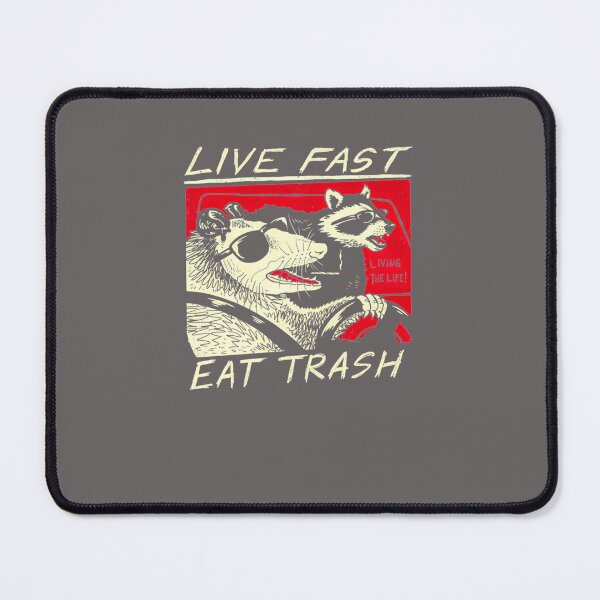 Item preview, LIVE-FAST-EAT-TRASH-T-SHIRT designed and sold by SvenHinkerohe.