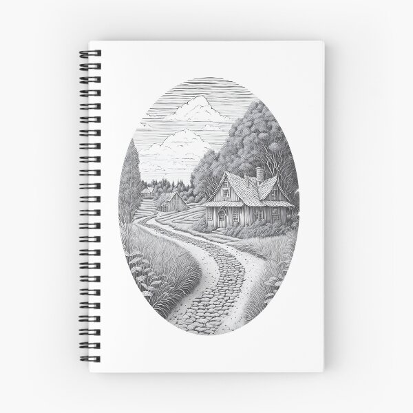 Item preview, Rustic Art Sketch - Vintage Pencil Drawings designed and sold by RockitBaby.