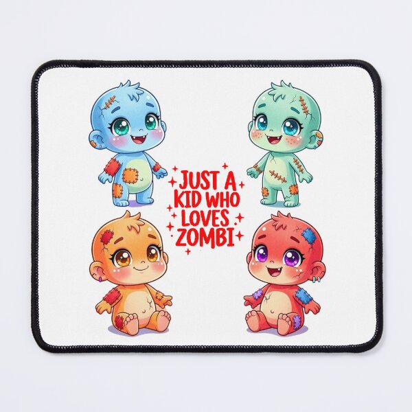 Item preview, Cute Baby Zombie Characters – “Just a Kid Who Loves Zombies” Watercolor Chibi Design designed and sold by Zippy Creation.