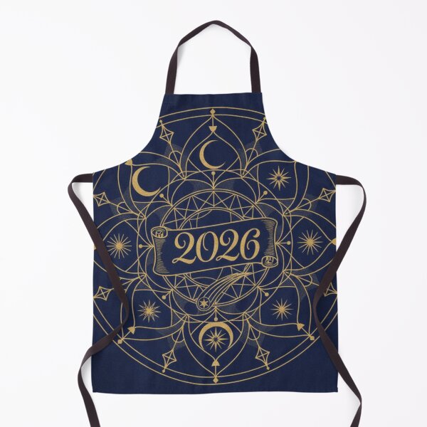 Item preview, 2026 Cosmic Celestial Mandala | Gold New Year Astrological Design designed and sold by VibeNationArt.