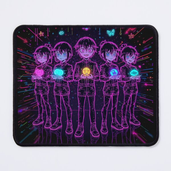 Item preview, Neon Manga Squad – Vibrant Cyberpop Street Art Characters designed and sold by PLUSHIWORLDtm.