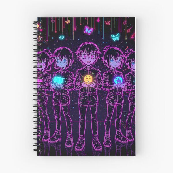 Item preview, Neon Manga Squad – Vibrant Cyberpop Street Art Characters designed and sold by PLUSHIWORLDtm.