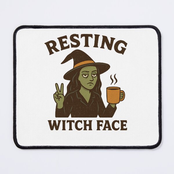 Item preview, Resting Witch Face – Funny Retro Halloween Witch Design designed and sold by Annaart08.