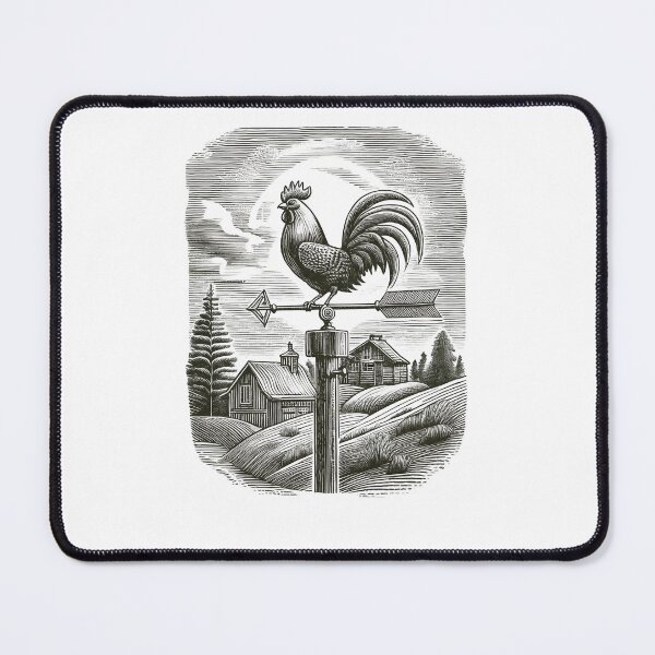 Item preview, Vintage Rooster Weather Vane - Vintage Pencil Drawings designed and sold by RockitBaby.
