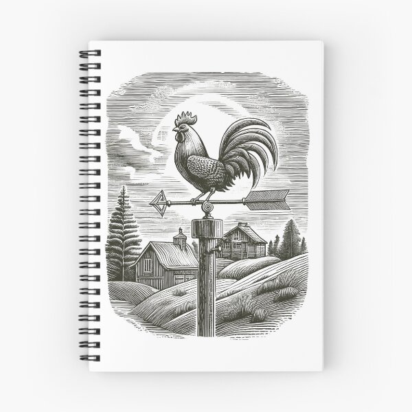 Item preview, Vintage Rooster Weather Vane - Vintage Pencil Drawings designed and sold by RockitBaby.