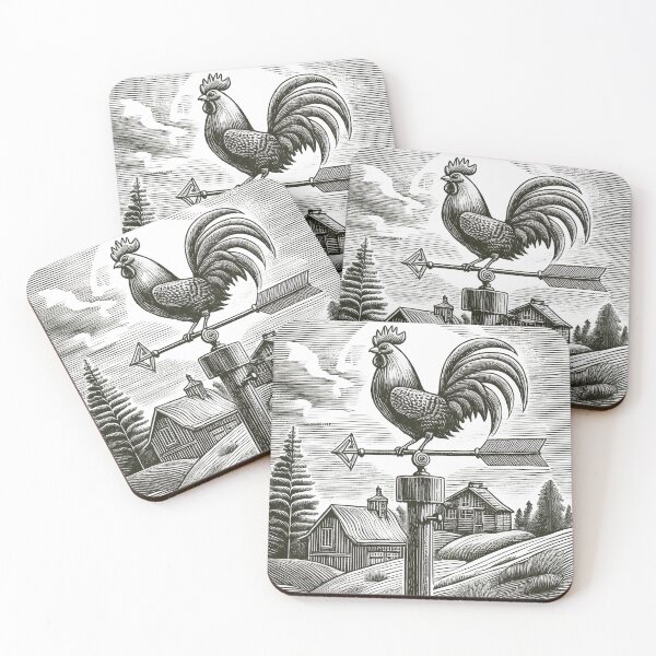 Item preview, Vintage Rooster Weather Vane - Vintage Pencil Drawings designed and sold by RockitBaby.