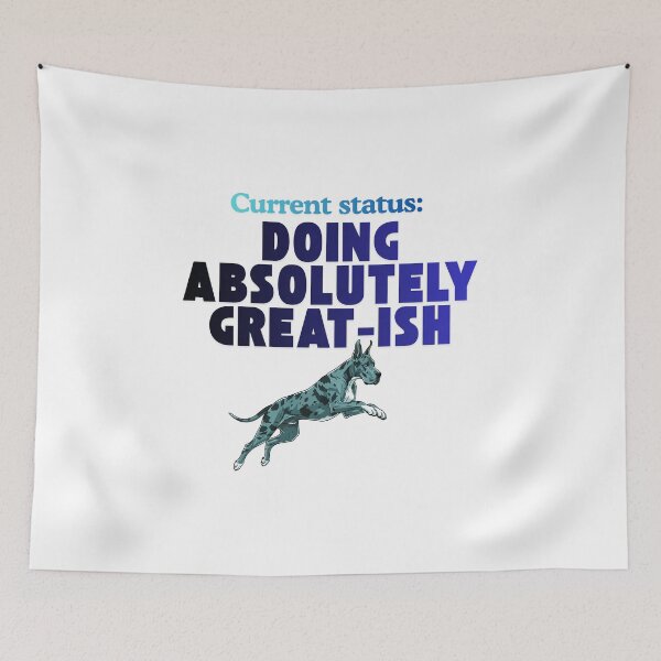 Item preview, Current Status: Great-ish Vibes relatable quote designed and sold by SloganSauce.