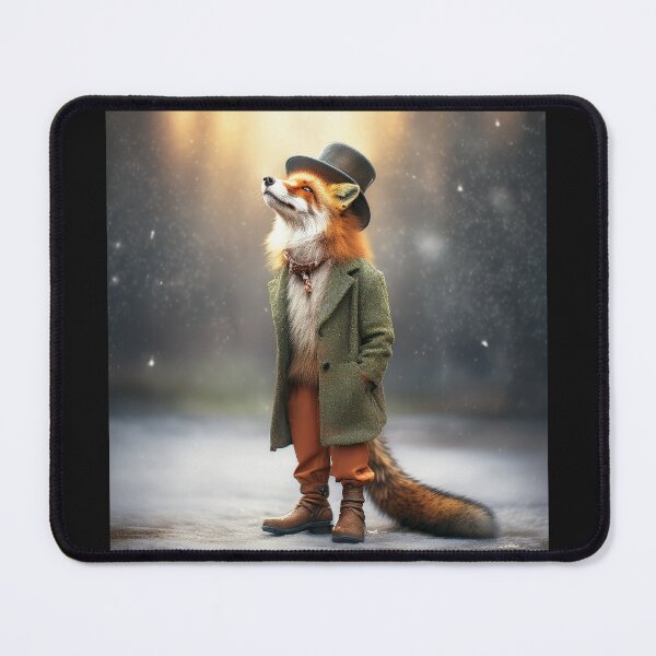 Item preview, Gentlemen Red Fox with Top Hat designed and sold by Mr-Tshirts.