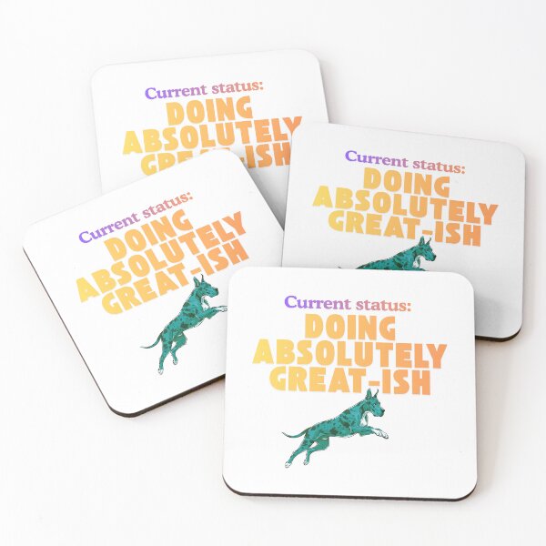 Item preview, Current Status: Great-ish Vibes funny saying designed and sold by SloganSauce.