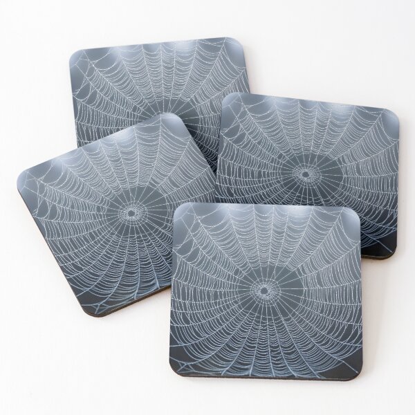 Item preview, Dew drops on a spider's web. designed and sold by MyHappyArtShop.