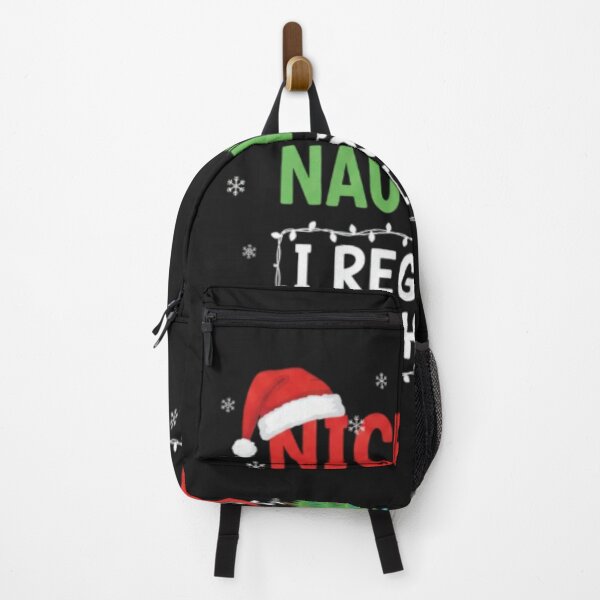 Item preview, Nice Naughty I Regret Nothing Christmas List Santa Claus, Funny Santa Humor Gift, Retro Christmas Party Graphic Tee designed and sold by MarylaInvest.