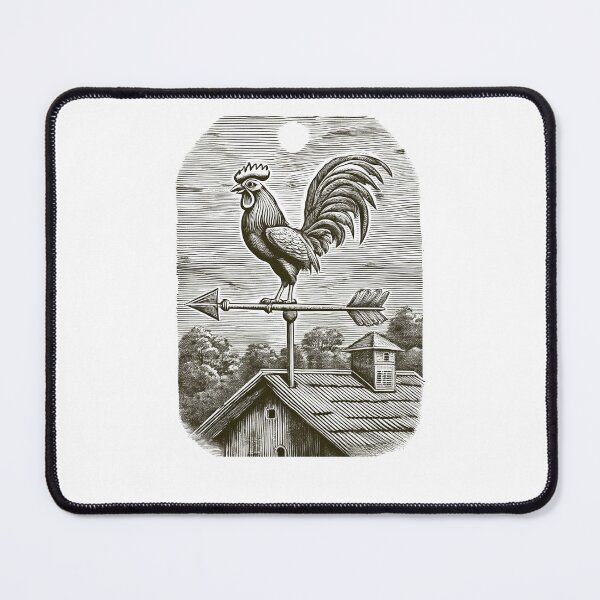 Item preview, Rustic Rooster Weather Vane - Vintage Pencil Drawings designed and sold by RockitBaby.