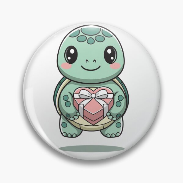 Artikelvorschau, Kawaii-Schildkröte mit Herzballons – Valentinstagsthema entworfen und verkauft von GrumpySableye.