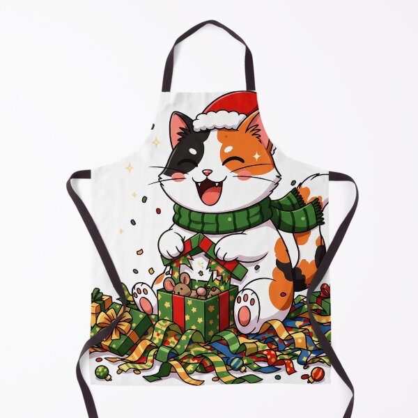 Item preview, Calico Cat Opening Gift – Toy Mouse Christmas Surprise Design designed and sold by meesub.