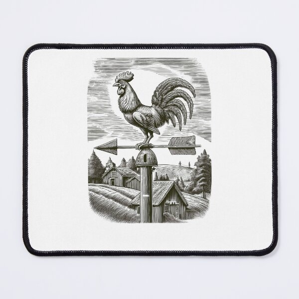 Item preview, Classic Rooster Weather Vane - Vintage Pencil Drawings designed and sold by RockitBaby.