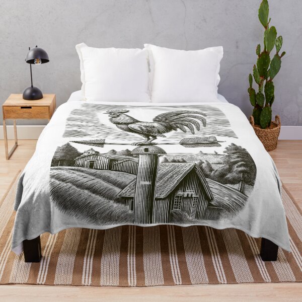 Item preview, Classic Rooster Weather Vane - Vintage Pencil Drawings designed and sold by RockitBaby.