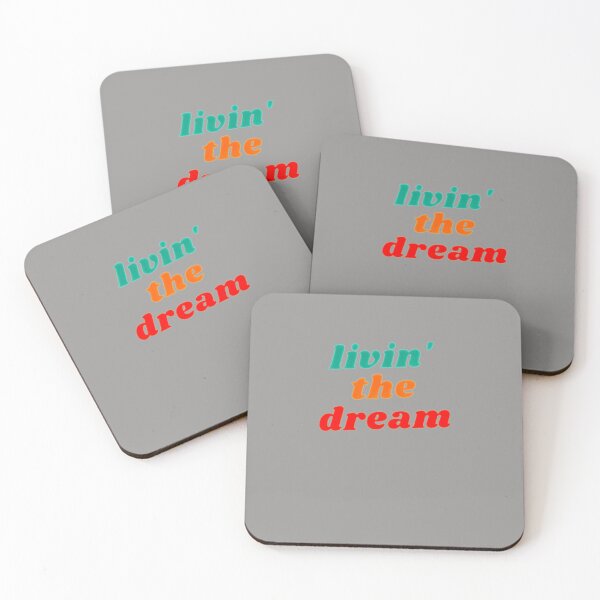 Item preview, LIVIN'-THE-DREAM-RETRO-LOGO designed and sold by NadineBeging.