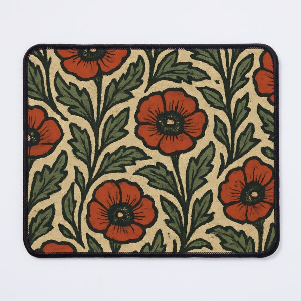 Item preview, Ukrainian Folk Floral Tapestry – Bold Poppy Pattern Wall Art designed and sold by Artsy-With.