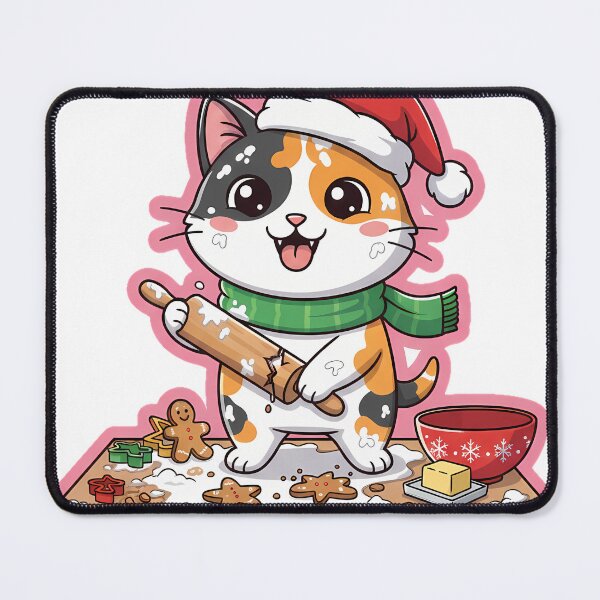 Item preview, Calico Cat Holiday Baking – Whimsical Christmas Cookie Design designed and sold by meesub.