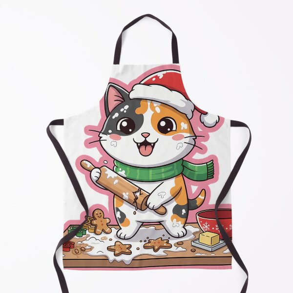 Item preview, Calico Cat Holiday Baking – Whimsical Christmas Cookie Design designed and sold by meesub.