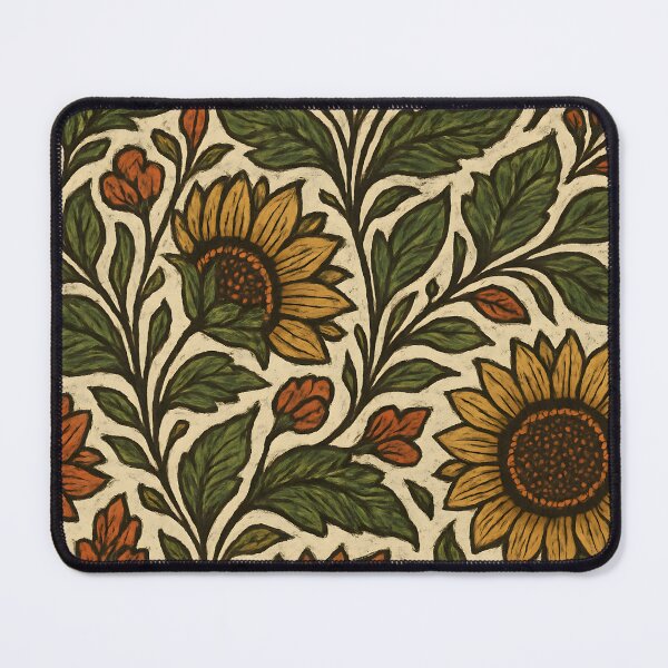Item preview, Ukrainian Petrykivka Floral Tapestry – Sunflower Pattern designed and sold by Artsy-With.