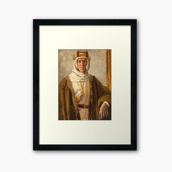 Lawrence of Arabia. Colonel T. E. Lawrence. Augustus John. 1919. Framed Art Print