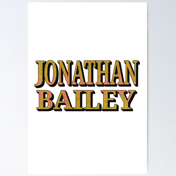 Item preview,  Jonathan Bailey Name Typography – Bold Modern Text Art  designed and sold by ArtsyExplorer.