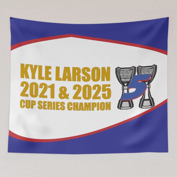 Item preview, Kyle Larson 2X Champion designed and sold by WinsKhalifa.