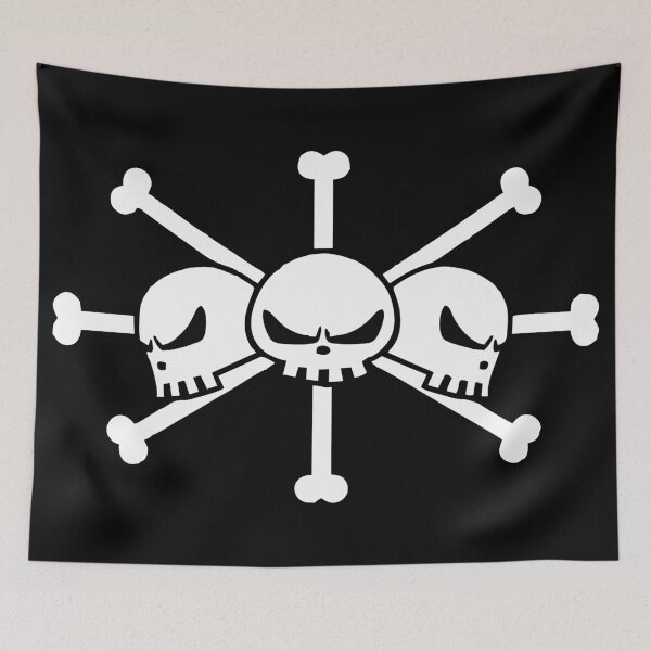 Item preview, Symbol of the Abyssal Corsair – Dark Triple-Marked Skull Emblem designed and sold by T-Chou.